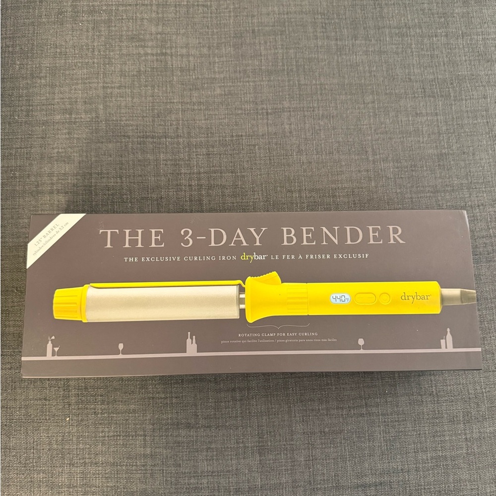 Drybar The 3-Day Bender Curling Iron in Yellow and Gray
